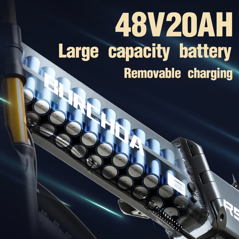 (Pre-sale) BURCHDA-R5pro-26 inch soft tail snow electric bike 4.0 tire