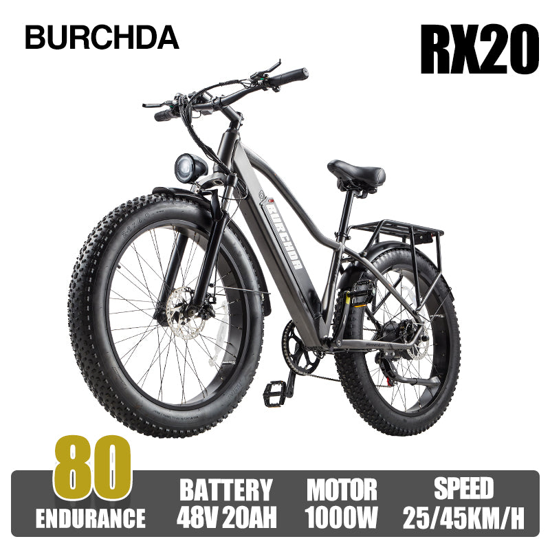 BURCHDA-RX20-26 inch snow e-bike 4.0 tires