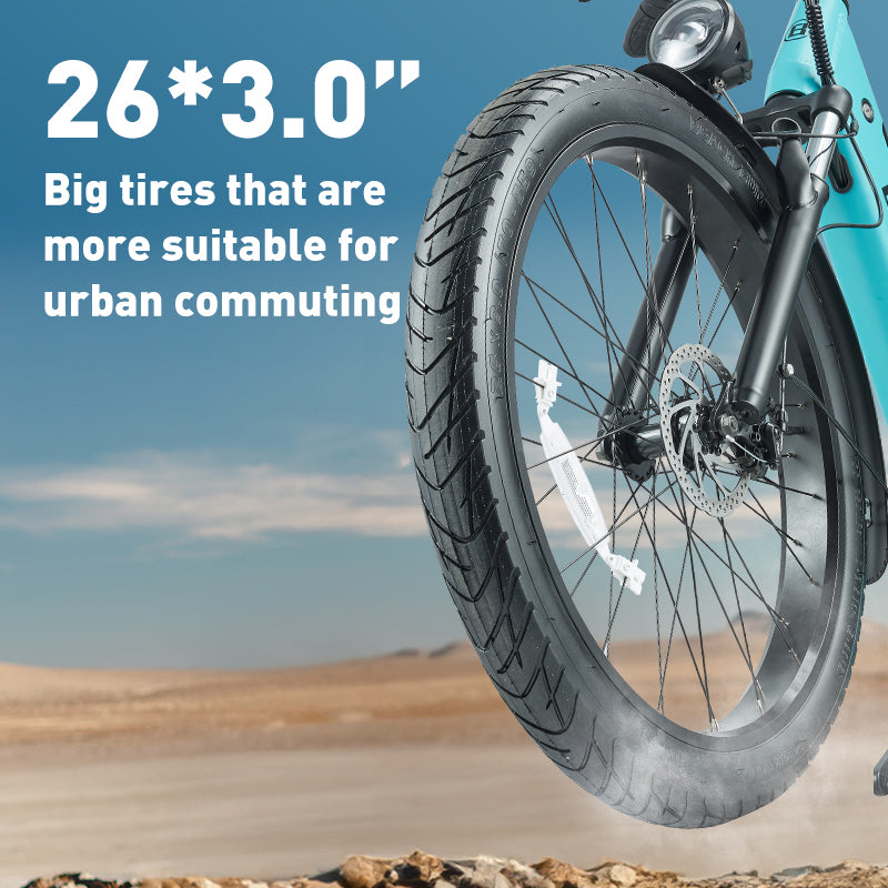 (Pre-sale) BURCHDA-AZ26-26 inch snow e-bike 3.0 tires
