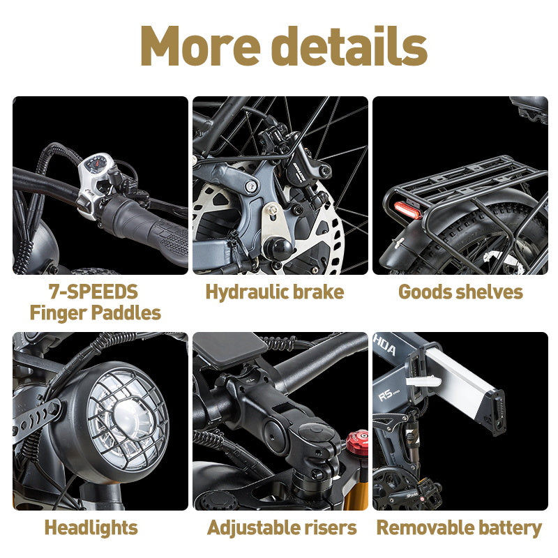 (Pre-sale) BURCHDA-R5pro-26 inch soft tail snow electric bike 4.0 tire