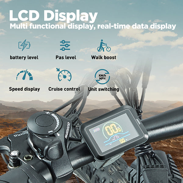 (Pre-sale) BURCHDA-RX60-27.5 inch mountain E-bike 2.8 tires